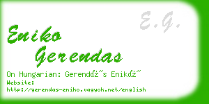 eniko gerendas business card